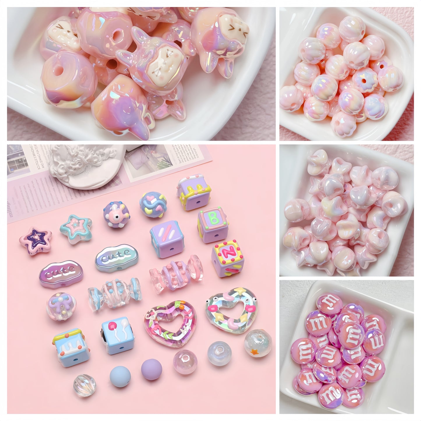 DIY Acrylic Beads Lucky Bags - Open in Live