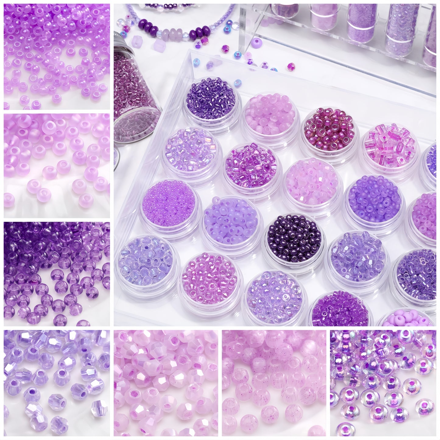 DIY Glass Crystal Beads and Glass Diamond Beads Lucky Bags-Open in Live