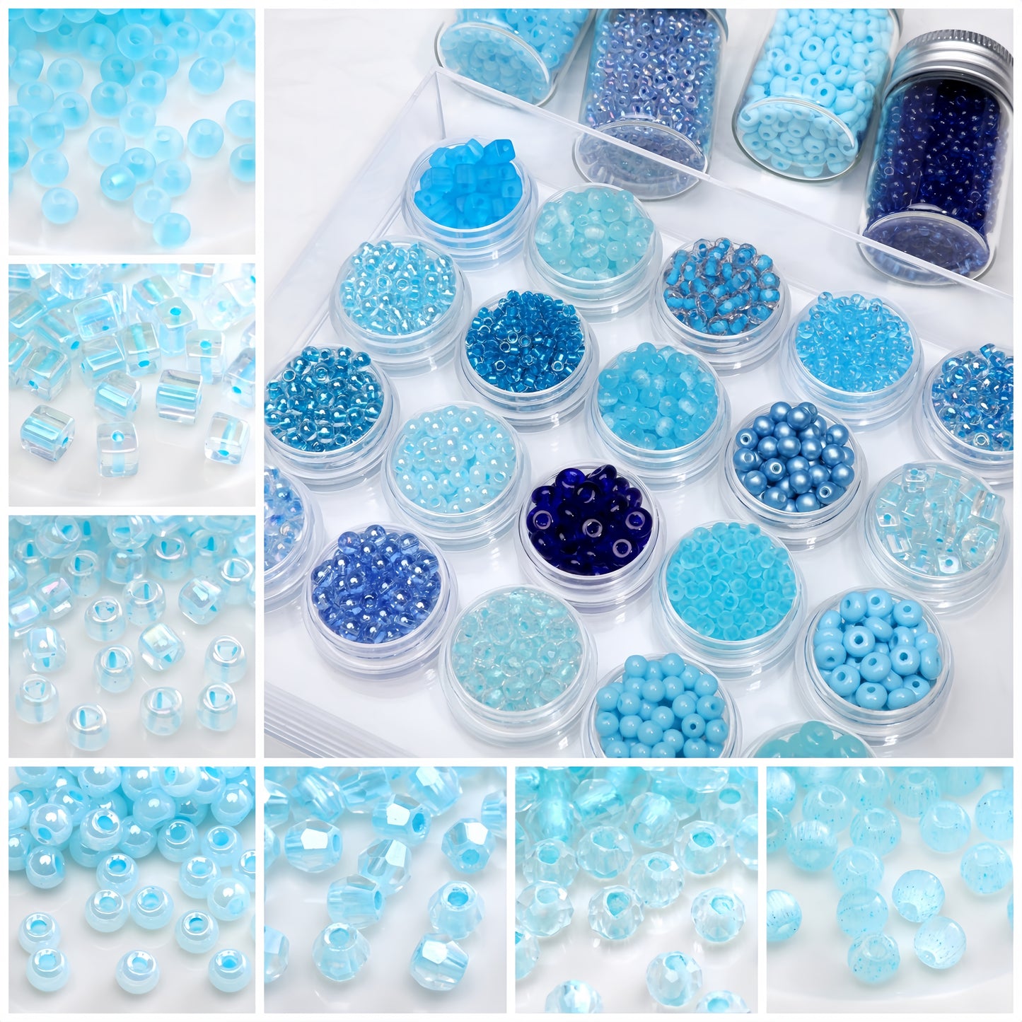 DIY Glass Crystal Beads and Glass Diamond Beads Lucky Bags-Open in Live