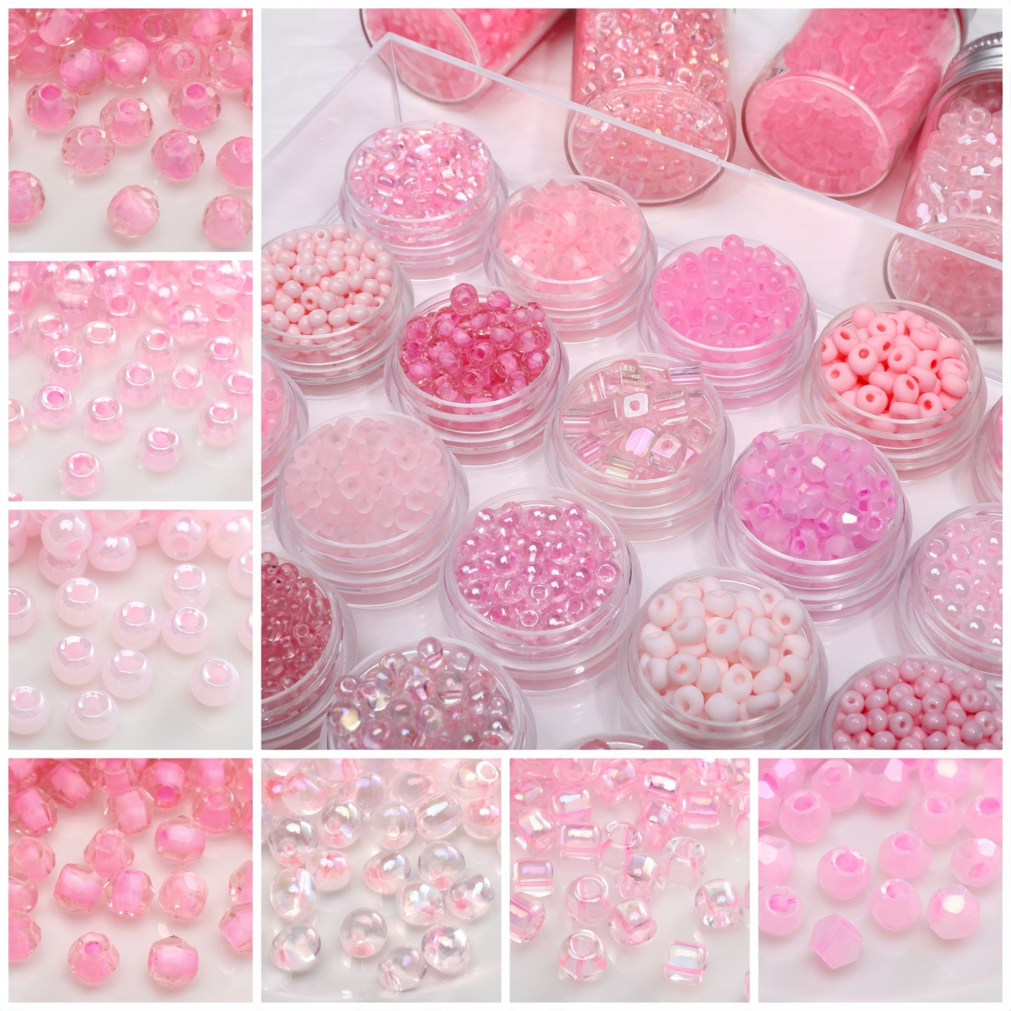 DIY Glass Crystal Beads and Glass Diamond Beads Lucky Bags-Open in Live