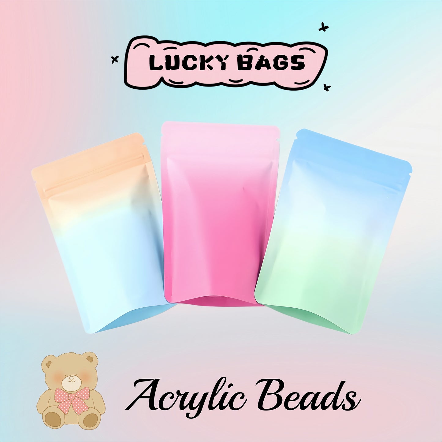 DIY Acrylic Beads Lucky Bags - Open in Live